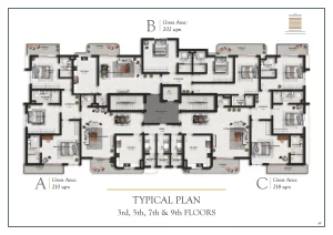 3 bedroom apartment for sale in Ikoyi — floor plan — 3 of 8